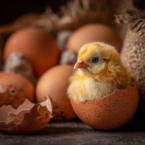 Diamond Painting Erwachsene Huhn Diamond Painting Kinder Ei, DIY 5D Bastelset Erwachsene Full Drill Eckige Stickerei Anfänger Stickerei Kreuzstich Malerei für Home Wall Decor, Geschenk 40x40cm Y-9238 von Generisch