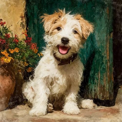 Diamond Painting Erwachsene Hund Diamond Painting Kinder Blume, DIY 5D Bastelset Erwachsene Full Drill Eckige Stickerei Kreuzstich Anfänger Malerei für Home Wall Decor, Geschenk 100x100cm 9-4W68 Diamond Painting Erwachsene Hund Diamond Painting Kinder Blume, DIY 5D Bastelset Erwachsene Full Drill Eckige Stickerei Kreuzstich Anfänger Malerei für Home Wall Decor, Geschenk 100x100cm 9-4W68 von Generisch