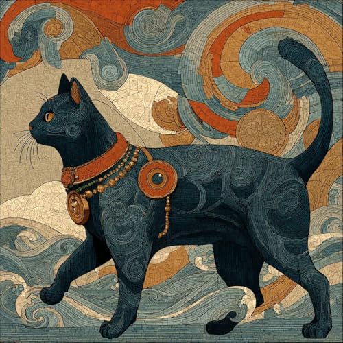 Diamond Painting Erwachsene Katze Diamond Painting Kinder Fluss, DIY 5D Bastelset Erwachsene Full Drill Eckige Stickerei Kreuzstich Anfänger Malerei für Home Wall Decor, Geschenk 100x100cm W-Y230 Diamond Painting Erwachsene Katze Diamond Painting Kinder Fluss, DIY 5D Bastelset Erwachsene Full Drill Eckige Stickerei Kreuzstich Anfänger Malerei für Home Wall Decor, Geschenk 100x100cm W-Y230 von Generisch