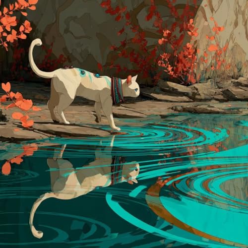 Diamond Painting Erwachsene Katze Diamond Painting Kinder See, DIY 5D Bastelset Erwachsene Full Drill Eckige Stickerei Anfänger Stickerei Kreuzstich Malerei für Wall Decor, Geschenk 100x100cm Z-J324 Diamond Painting Erwachsene Katze Diamond Painting Kinder See, DIY 5D Bastelset Erwachsene Full Drill Eckige Stickerei Anfänger Stickerei Kreuzstich Malerei für Wall Decor, Geschenk 100x100cm Z-J324 von Generisch
