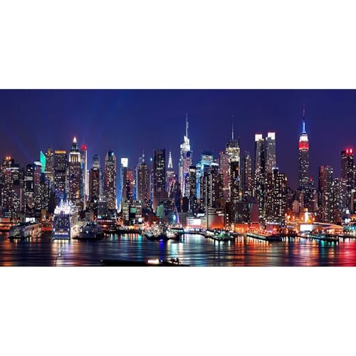 Diamond Painting Erwachsene Kits, 5D Stadt Diamant Painting Bilder Anfänger, DIY Quadrat Malen Nach Zahlen Vollbohrer Diamanten Malerei Stickerei Kreuzstich Geschenke Home Wand Dekor 30x60cm Z1726 von Generisch