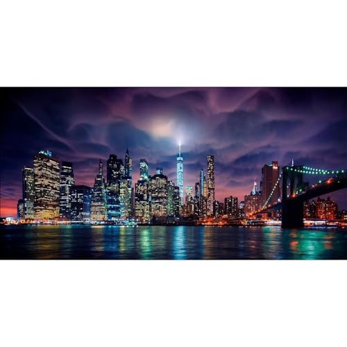 Diamond Painting Erwachsene Kits, 5D Stadt Diamant Painting Bilder Anfänger, DIY Runder Malen Nach Zahlen Vollbohrer Diamanten Malerei Stickerei Kreuzstich Geschenke Home Wand Dekor 30x90cm Z1690 Diamond Painting Erwachsene Kits, 5D Stadt Diamant Painting Bilder Anfänger, DIY Runder Malen Nach Zahlen Vollbohrer Diamanten Malerei Stickerei Kreuzstich Geschenke Home Wand Dekor 30x90cm Z1690 von Generisch