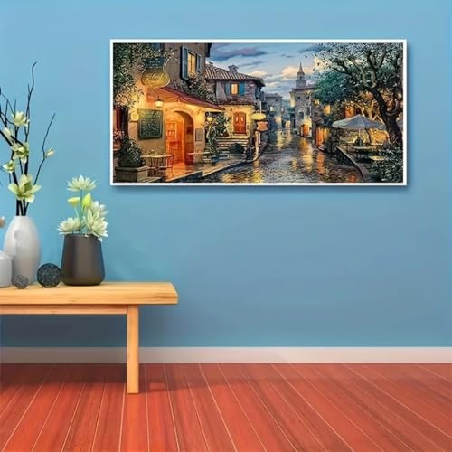 Diamond Painting Erwachsene Kits, 5D Stadt Diamant Painting Bilder Anfänger, DIY Runder Malen Nach Zahlen Vollbohrer Diamanten Malerei Stickerei Kreuzstich Geschenke Home Wand Dekor 40x120cm Z1567 Diamond Painting Erwachsene Kits, 5D Stadt Diamant Painting Bilder Anfänger, DIY Runder Malen Nach Zahlen Vollbohrer Diamanten Malerei Stickerei Kreuzstich Geschenke Home Wand Dekor 40x120cm Z1567 von Generisch