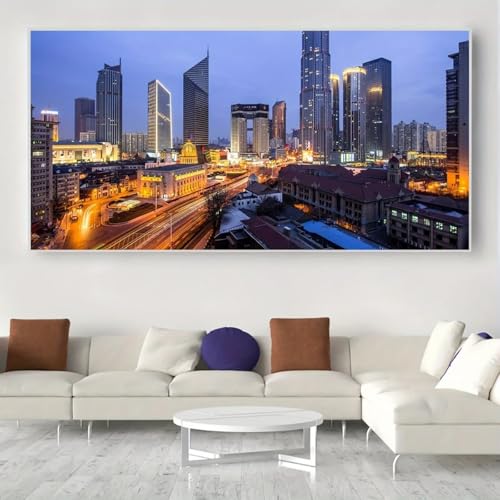 Diamond Painting Erwachsene Kits, 5D Stadt Diamant Painting Bilder Anfänger, DIY Runder Malen Nach Zahlen Vollbohrer Diamanten Malerei Stickerei Kreuzstich Geschenke Home Wand Dekor 40x80cm Z1641 Diamond Painting Erwachsene Kits, 5D Stadt Diamant Painting Bilder Anfänger, DIY Runder Malen Nach Zahlen Vollbohrer Diamanten Malerei Stickerei Kreuzstich Geschenke Home Wand Dekor 40x80cm Z1641 von Generisch