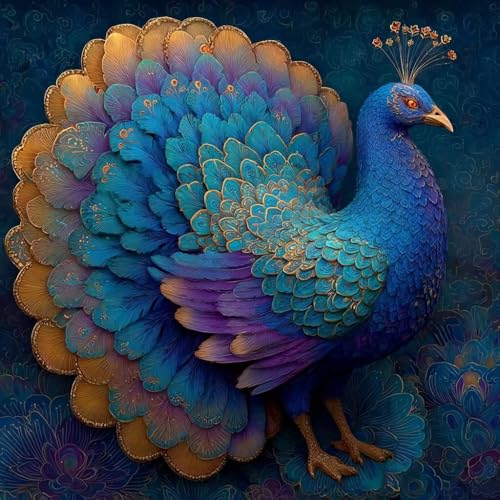 Diamond Painting Erwachsene Pfau Diamond Painting Kinder Vogel, DIY 5D Bastelset Erwachsene Full Drill Eckige Stickerei Kreuzstich Anfänger Malerei für Home Wall Decor, Geschenk 100x100cm 4-NE44 Diamond Painting Erwachsene Pfau Diamond Painting Kinder Vogel, DIY 5D Bastelset Erwachsene Full Drill Eckige Stickerei Kreuzstich Anfänger Malerei für Home Wall Decor, Geschenk 100x100cm 4-NE44 von Generisch