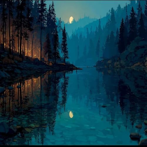 Diamond Painting Erwachsene See Diamond Painting Kinder Baum, DIY 5D Bastelset Erwachsene Full Drill Eckige Stickerei Anfänger Stickerei Kreuzstich Malerei für Wall Decor, Geschenk 100x100cm 3-Q186 Diamond Painting Erwachsene See Diamond Painting Kinder Baum, DIY 5D Bastelset Erwachsene Full Drill Eckige Stickerei Anfänger Stickerei Kreuzstich Malerei für Wall Decor, Geschenk 100x100cm 3-Q186 von Generisch