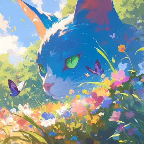 Diamond Painting Erwachsene Set Pets Diamant Painting Bilder Anfänger, 5D Full Drill Diamant Malerei, DIY Crystal Art 100x100cm Groß Kits Arts Geschenk für Home Wand Décor 716 von Generisch