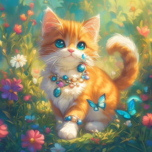 Diamond Painting Erwachsene Set Pets Diamant Painting Bilder Anfänger, 5D Full Drill Diamant Malerei, DIY Crystal Art 80x80cm Groß Kits Arts Geschenk für Home Wand Décor 718 von Generisch