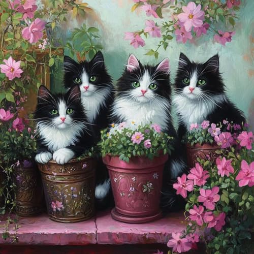 Diamond Painting Erwachsene Set Pets Diamant Painting Bilder Anfänger, 5D Full Drill Diamant Malerei, DIY Crystal Art 90X90cm Groß Kits Arts Geschenk für Home Wand Décor 722 von Generisch