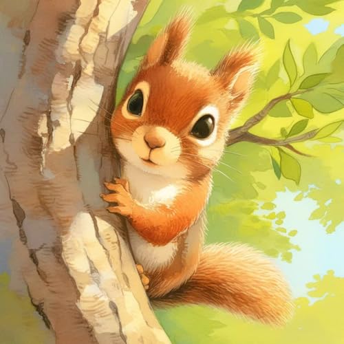 Diamond Painting Erwachsene Set Squirrel Diamant Painting Bilder Anfänger, 5D Full Drill Diamant Malerei, DIY Crystal Art 50x50cm Klein Kits Arts Geschenk für Home Wand Décor 898 Diamond Painting Erwachsene Set Squirrel Diamant Painting Bilder Anfänger, 5D Full Drill Diamant Malerei, DIY Crystal Art 50x50cm Klein Kits Arts Geschenk für Home Wand Décor 898 von Generisch