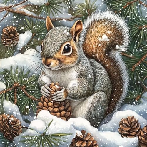 Diamond Painting Erwachsene Set Squirrel Diamant Painting Bilder Anfänger, 5D Full Drill Diamant Malerei, DIY Crystal Art 90X90cm Groß Kits Arts Geschenk für Home Wand Décor 900 Diamond Painting Erwachsene Set Squirrel Diamant Painting Bilder Anfänger, 5D Full Drill Diamant Malerei, DIY Crystal Art 90X90cm Groß Kits Arts Geschenk für Home Wand Décor 900 von Generisch
