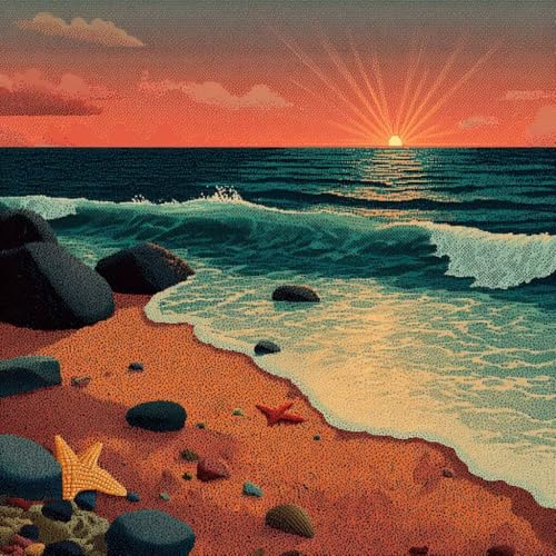 Diamond Painting Erwachsene Sonnenaufgang Diamond Painting Kinder Sea, DIY 5D Bastelset Erwachsene Full Drill Eckige Stickerei Kreuzstich Anfänger Malerei für Wall Decor, Geschenk 100x100cm X-5G24 Diamond Painting Erwachsene Sonnenaufgang Diamond Painting Kinder Sea, DIY 5D Bastelset Erwachsene Full Drill Eckige Stickerei Kreuzstich Anfänger Malerei für Wall Decor, Geschenk 100x100cm X-5G24 von Generisch