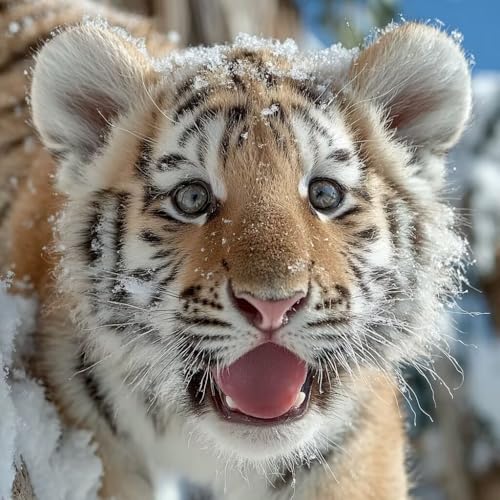 Diamond Painting Erwachsene Tiger Diamond Painting Kinder Schnee, DIY 5D Bastelset Erwachsene Full Drill Eckige Stickerei Kreuzstich Anfänger Malerei für Home Wall Decor, Geschenk 100x100cm 0-7Q94 Diamond Painting Erwachsene Tiger Diamond Painting Kinder Schnee, DIY 5D Bastelset Erwachsene Full Drill Eckige Stickerei Kreuzstich Anfänger Malerei für Home Wall Decor, Geschenk 100x100cm 0-7Q94 von Generisch