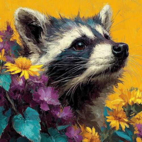 Diamond Painting Erwachsene WaschbäR Diamond Painting Kinder Blume, DIY 5D Bastelset Erwachsene Full Drill Eckige Stickerei Kreuzstich Anfänger Malerei für Home Wall Decor, Geschenk 100x100cm 3-W146 Diamond Painting Erwachsene WaschbäR Diamond Painting Kinder Blume, DIY 5D Bastelset Erwachsene Full Drill Eckige Stickerei Kreuzstich Anfänger Malerei für Home Wall Decor, Geschenk 100x100cm 3-W146 von Generisch