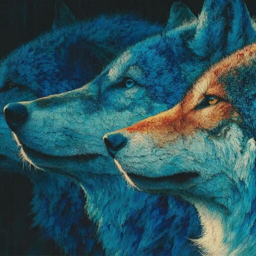 Diamond Painting Erwachsene Wolf Diamond Painting Kinder Tier, DIY 5D Bastelset Erwachsene Full Drill Eckige Stickerei Anfänger Stickerei Kreuzstich Malerei für Wall Decor, Geschenk 30x30cm 4-0T97 Diamond Painting Erwachsene Wolf Diamond Painting Kinder Tier, DIY 5D Bastelset Erwachsene Full Drill Eckige Stickerei Anfänger Stickerei Kreuzstich Malerei für Wall Decor, Geschenk 30x30cm 4-0T97 von Generisch