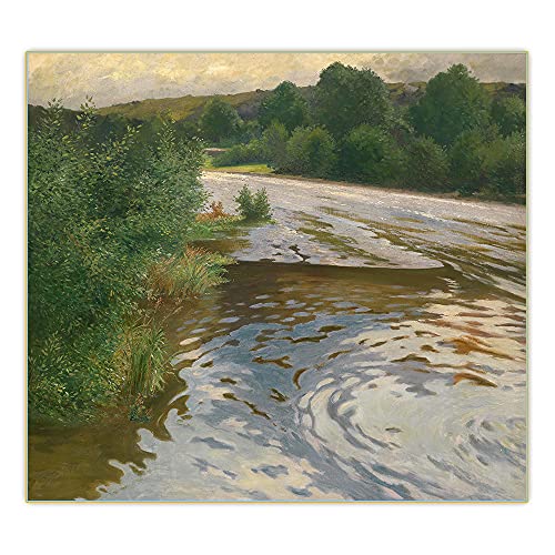 Diamond Painting Kitsadolf Kaufmann Flusslandschaft Vollbohrer Diamant Punkte Gemälde Bild Kunst Handwerk für Zuhause Wandkunst Dekor von Generisch