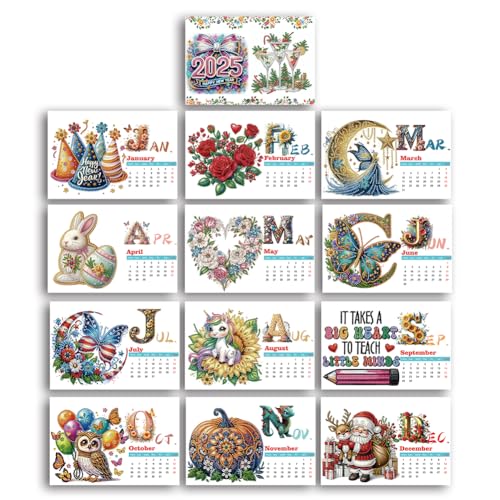Diamond Painting Tischkalender 2025-12 Monatskalender 2025 Tischkalender von Januar bis Dezember 2025 zum Hinstellen, Stehkalender,Tischkalender Schuljahr 2025,für Büro oder Zuhause-Getränke Diamond Painting Tischkalender 2025-12 Monatskalender 2025 Tischkalender von Januar bis Dezember 2025 zum Hinstellen, Stehkalender,Tischkalender Schuljahr 2025,für Büro oder Zuhause-Getränke von Generisch