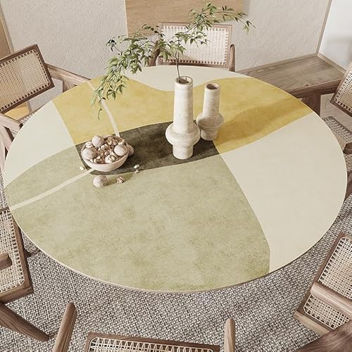 Dicke, doppelseitige PU-Leder-Tischunterlage für Ess- und Couchtische, 120 cm, stilvoller Schutz und leicht zu reinigende Oberfläche, ideal für Zuhause und Büro von Generisch
