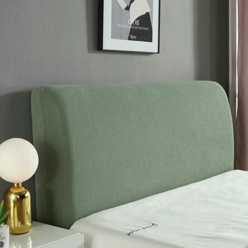 Dicke, elastische Bettkopfteilbezüge, einfarbig, Plüschstoff, staubdicht, Schutz für Zuhause, Hotel und Bankett, lange Rückenlehne, stilvoll und funktional von Generisch