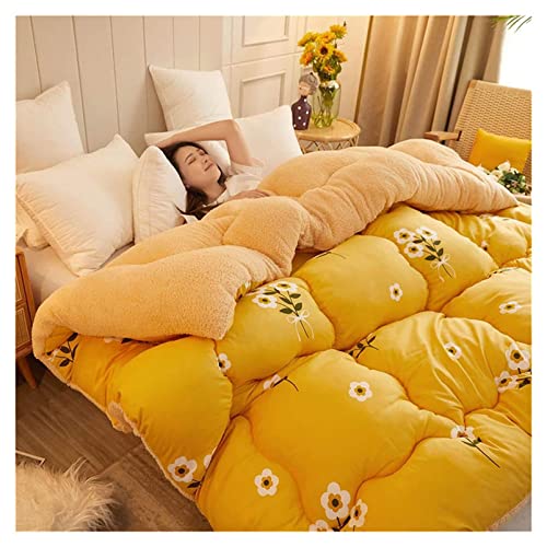 Dicker und dichter Fleece-Lamm-Samtstoff, Winter-Baumwolldecke, warmer Kaschmir-Steppkern, superweiche Bettwäsche, Woll-Fleece-Decke Dicker und dichter Fleece-Lamm-Samtstoff, Winter-Baumwolldecke, warmer Kaschmir-Steppkern, superweiche Bettwäsche, Woll-Fleece-Decke von Generisch