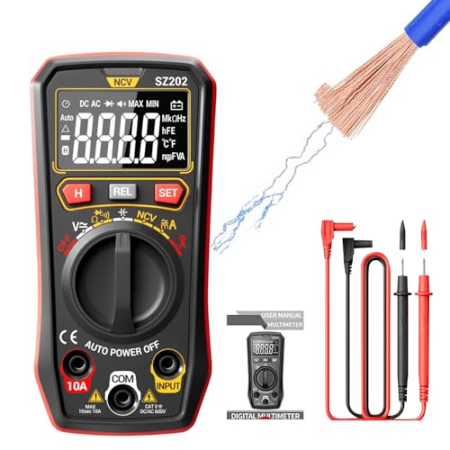 Digital Multimeter - Voltmeter | Auto-Bereitschafts-Spannungstester kompaktes vielseitiges Haushaltsmesswerkzeug für Erwachsene Fachleute Anfänger messen AC/Gleichstromspannung Elektrische Outlet von Generisch