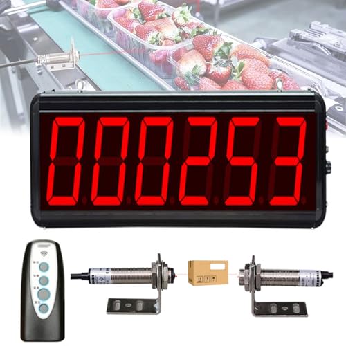 Digitaler LED-Besucherzähler mit Dual-Sonde, 20 m Erfassungsabstand, Stromausfallspeicher und Anti-Interferenzen, ideal für Express-Lieferungen und Produktionslinien Digitaler LED-Besucherzähler mit Dual-Sonde, 20 m Erfassungsabstand, Stromausfallspeicher und Anti-Interferenzen, ideal für Express-Lieferungen und Produktionslinien von Generisch