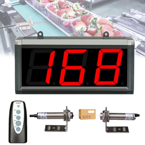 Digitaler LED-Besucherzähler mit Dual-Sonde, 20 m Erfassungsabstand, Stromausfallspeicher und Anti-Interferenzen, ideal für Express-Lieferungen und Produktionslinien Digitaler LED-Besucherzähler mit Dual-Sonde, 20 m Erfassungsabstand, Stromausfallspeicher und Anti-Interferenzen, ideal für Express-Lieferungen und Produktionslinien von Generisch