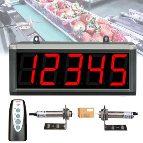Digitaler LED-Besucherzähler mit Dual-Sonde, 20 m Erfassungsabstand, Stromausfallspeicher und Anti-Interferenzen, ideal für Express-Lieferungen und Produktionslinien Digitaler LED-Besucherzähler mit Dual-Sonde, 20 m Erfassungsabstand, Stromausfallspeicher und Anti-Interferenzen, ideal für Express-Lieferungen und Produktionslinien von Generisch