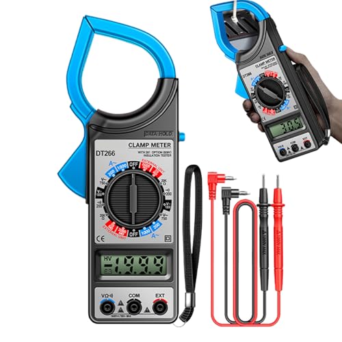 Digitales Klemmen-Multimeter | Spannungsprüfer AMP Elektrowerkzeuge mit LCD-Anzeige Kieferanzeige für Gleichstrom Spannung Industrie Automotive von Generisch