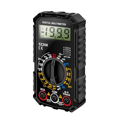 Digitales Multimeter – Voltmeter mit mehreren Sonden | Professioneller Volt mit Klemme | Elektrisches Multimeter | 2000 Counts Multimeter Voltmeter | Volt-Test OHM Durchgangszubehör der Diode Amp Digitales Multimeter – Voltmeter mit mehreren Sonden | Professioneller Volt mit Klemme | Elektrisches Multimeter | 2000 Counts Multimeter Voltmeter | Volt-Test OHM Durchgangszubehör der Diode Amp von Generisch
