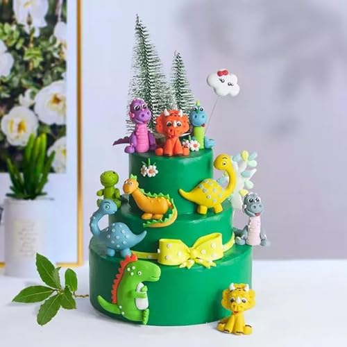 Dinosaurier 3D Tortenfiguren 6 Stück Kuchen Kreative Dekoration, Mini Figuren Set Geburtstag, Party Kuchen Set, Tortenaufsatz Tortentopper Partyzubehör Cupcake Figuren Dinosaurier 3D Tortenfiguren 6 Stück Kuchen Kreative Dekoration, Mini Figuren Set Geburtstag, Party Kuchen Set, Tortenaufsatz Tortentopper Partyzubehör Cupcake Figuren von Generisch