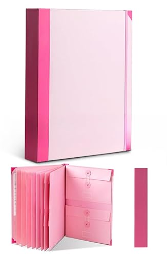 Dokumenten-Organizer, Folio-Datei – A4-Reiseordner für Immobilien und Schule, Büro-Aktenordner mit Taschen und Etiketten Dokumenten-Organizer, Folio-Datei – A4-Reiseordner für Immobilien und Schule, Büro-Aktenordner mit Taschen und Etiketten von Generisch
