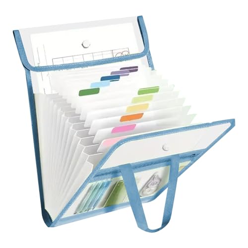 Dokumenten-Organizer-Tasche, vertikaler Aktenhalter, 13 Fächer, Testpapier-Organizer, A4, -Ordner für Klassenzimmer, Lehrer, Studenten, Schule, Zuhause, Reisen, Krankenpflege, Geschäft, von Generisch