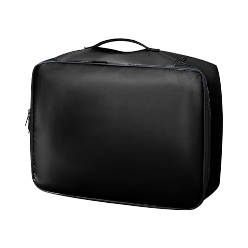 Dokumentenbox – feuerfester und wasserdichter Aktenordner, 37 x 29 x 10 cm, tragbarer Aktenschrank mit Griff und Schloss, feuerfeste Boxen, Trennwände, Taschen für Zuhause und Schule von Generisch