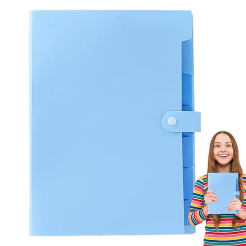 Dokumentenmappe, Belegorganizer, A4 Größe Portable Aufbewahrungslösung Mit Farbigen Etiketten Und Mehreren Fächern Für Dokumentenorganisation Dokumentenmappe, Belegorganizer, A4 Größe Portable Aufbewahrungslösung Mit Farbigen Etiketten Und Mehreren Fächern Für Dokumentenorganisation von Generisch