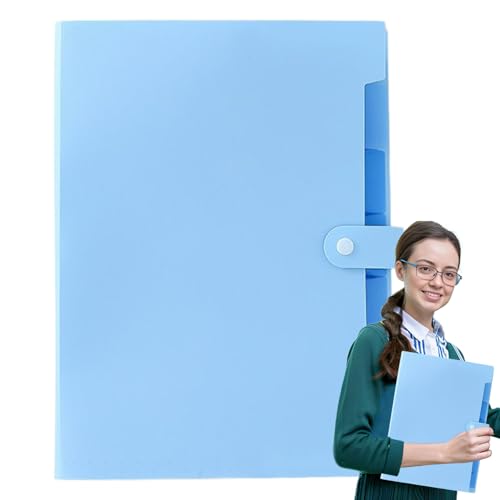 Dokumentenmappe | Ordner Für Schulrechnungen | A4 Größe Portable Aufbewahrungslösung Mit Farbigen Etiketten Und Mehreren Fächern Für Dokumentenorganisation von Generisch