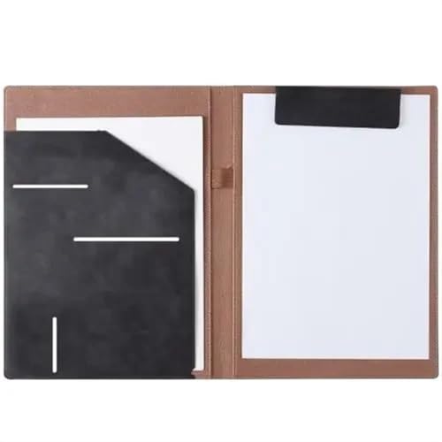 Dokumentenmappe aus Leder, A4, für Dokumente, Rechnungen und Notizen, stilvolles Büro für Geschäftsreisen und Hotels, tragbare Aktenaufbewahrungslösung, Schwarz Dokumentenmappe aus Leder, A4, für Dokumente, Rechnungen und Notizen, stilvolles Büro für Geschäftsreisen und Hotels, tragbare Aktenaufbewahrungslösung, Schwarz von Generisch