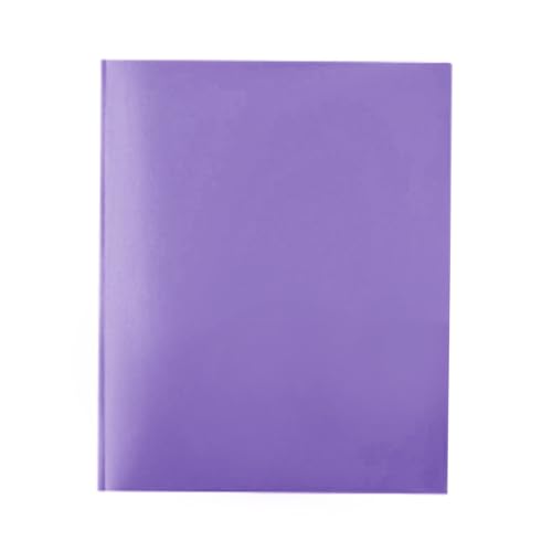 Dokumentenmappe mit 2 Fächern, ULTRAFLACHER A4 Schnellhefter, Nur 0,3cm Dicke, Doppeltaschen + 3-Loch-Hefter für 80 Blatt, Platzsparend für Aktenschrank & Schultasche (Lila) von Generisch