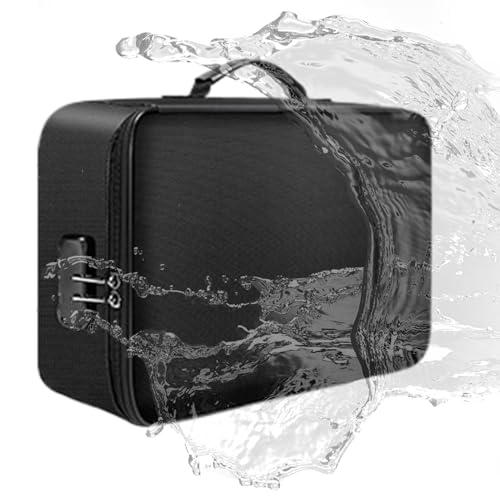 Dokumentensafe – Feuerfeste Dokumententasche mit Schloss, tragbare feuersichere Aufbewahrungsbox für Zuhause, multifunktionaler Reise-Aktenordner, wasserdichter Ordner, Organizer für Laptop, Akten Dokumentensafe – Feuerfeste Dokumententasche mit Schloss, tragbare feuersichere Aufbewahrungsbox für Zuhause, multifunktionaler Reise-Aktenordner, wasserdichter Ordner, Organizer für Laptop, Akten von Generisch