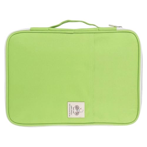 Dokumententasche, Aktenordner, 5 Farben, Dokumententasche, Aktenordner, Portfolio-Organizer, Computer-Notebook, Reißverschlusstasche Bürodekor Für Frauenwand (C, A) von Generisch