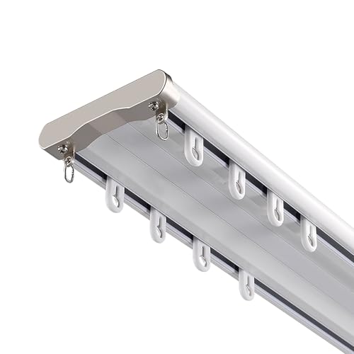 Doppel-Gardinenstangenhalterung – verstellbare Aluminiumschienen für mehr Privatsphäre in Wohnräumen Doppel-Gardinenstangenhalterung – verstellbare Aluminiumschienen für mehr Privatsphäre in Wohnräumen von Generisch