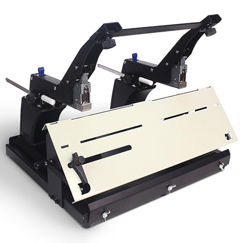 Doppelkopfhefter, Manueller Desktop-Hefter für A3/A4, Flachsattelnähte, Doppelzweck Booklet Maker, bis zu 40 Blatt, Klemmbindemaschine Doppelkopfhefter, Manueller Desktop-Hefter für A3/A4, Flachsattelnähte, Doppelzweck Booklet Maker, bis zu 40 Blatt, Klemmbindemaschine von Generisch