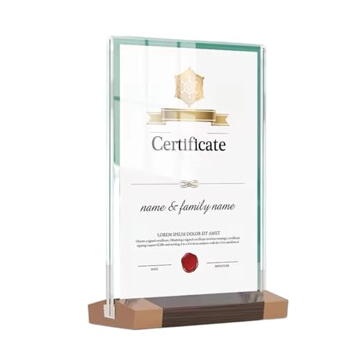 Doppelseitiger Bilderrahmen – Stehdisplay aus Holz, transparenter Acrylhalter, stilvoller Desktop-Fotoständer mit stabiler Basis, moderner minimalistischer Rahmen, elegante Heimdekoration für Doppelseitiger Bilderrahmen – Stehdisplay aus Holz, transparenter Acrylhalter, stilvoller Desktop-Fotoständer mit stabiler Basis, moderner minimalistischer Rahmen, elegante Heimdekoration für von Generisch