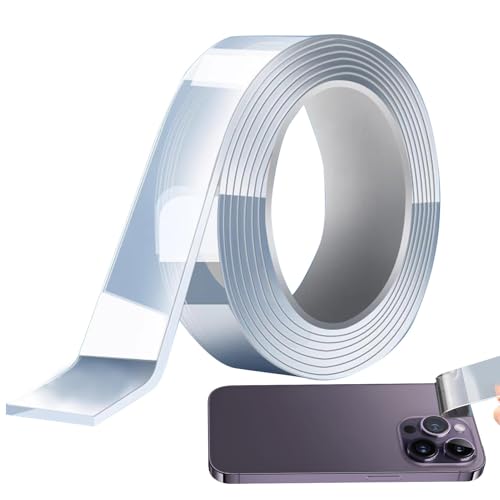 Doppelseitiges Klebeband - Wandklebeband | Nanotechnologie Rollband Transparent, Klebeband Für Montage Wasserdicht Abnehmbar Für Holz Keramik Wände von Generisch
