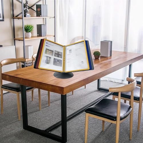 Doppelseitiges Schreibtisch-Referenzsystem im A4-Format – 10 Fächer, Polypropylen-Klappordner für Büro, mehrfarbiges Display und Aufbewahrung, perfekt für einfachen Zugriff und Organisation von Generisch