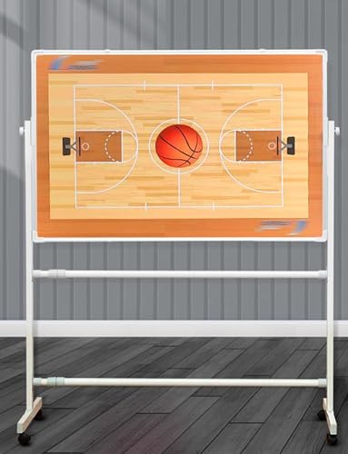 Doppelseitiges magnetisches Whiteboard auf Rädern mit Markern und Radiergummi für Trainer von Generisch