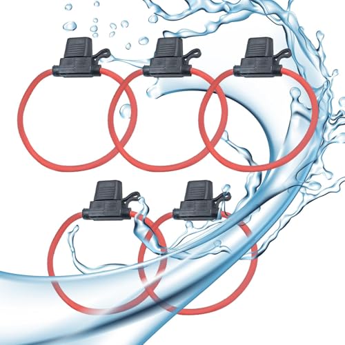 Drahtsicherungshalter |5 Stück wasserdichter Sicherungshalter Sockel Sicherungskasten - Switch Inline Fuse 12V 32V Sicherungsblocksockel für Fahrzeug ATV von Generisch