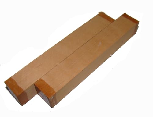 Drechselholz Pen Blanks 2x2x12cm 2Stück, verschiedene Holzarten, Stiftrohlinge für Kugelschreiber, DIY, Turning Blank (Birne, gedämpft) von Generisch