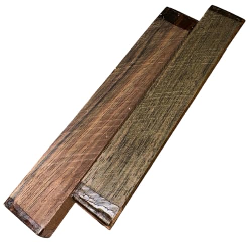 Drechselholz Pen Blanks 2x2x12cm 2Stück, verschiedene Holzarten, Stiftrohlinge für Kugelschreiber, DIY, Turning Blank (Malayisches Blackwood) von Generisch