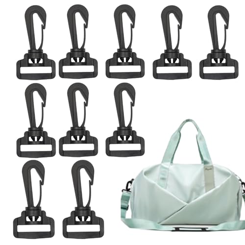 Drehbarer Drehverschluss | Gurtband, Gepäck, Tasche, Drehverschluss, 10 x drehbare Karabinerhaken für Geldbörse, Tasche, Riemen, Schubklappe, Schultergurt, Tasche Drehbarer Drehverschluss | Gurtband, Gepäck, Tasche, Drehverschluss, 10 x drehbare Karabinerhaken für Geldbörse, Tasche, Riemen, Schubklappe, Schultergurt, Tasche von Generisch